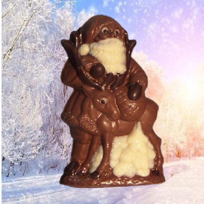 Mos Craciun cu Ren 11cm