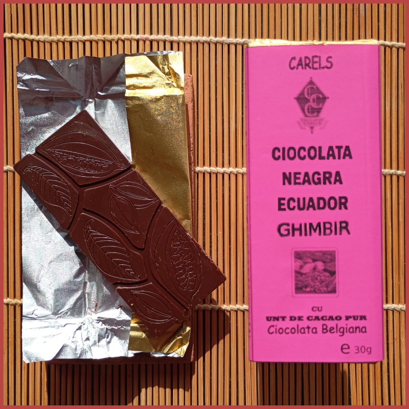 Tableta 30g Neagra Ecuador Ghimbir